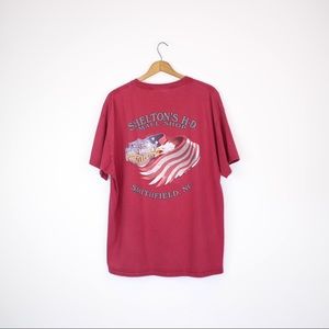 Vintage Red Double-sided Harley Davidson T-shirt